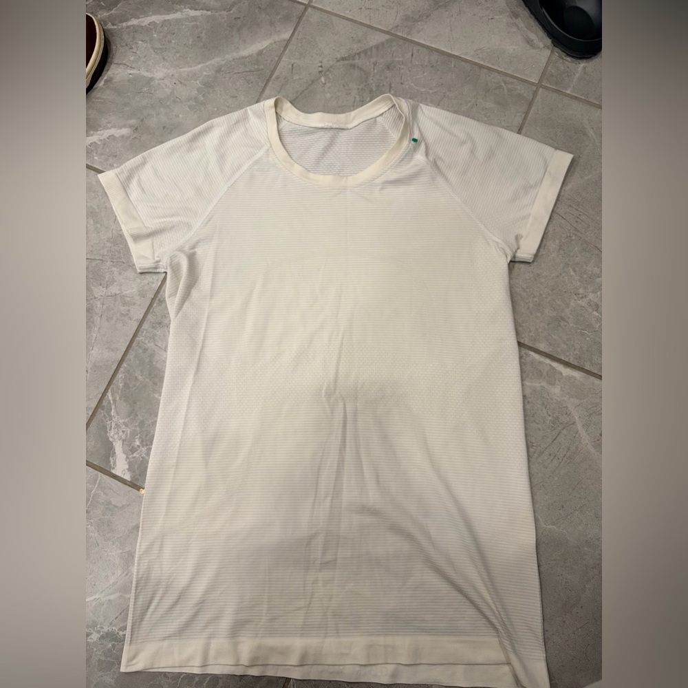 EUC worn once Lululemon size 10 off white workout shirt